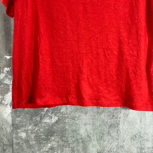 STYLE & CO Women's Petite Loving Red Short-Sleeve Polo Top SZ P/L - Picture 5 of 9
